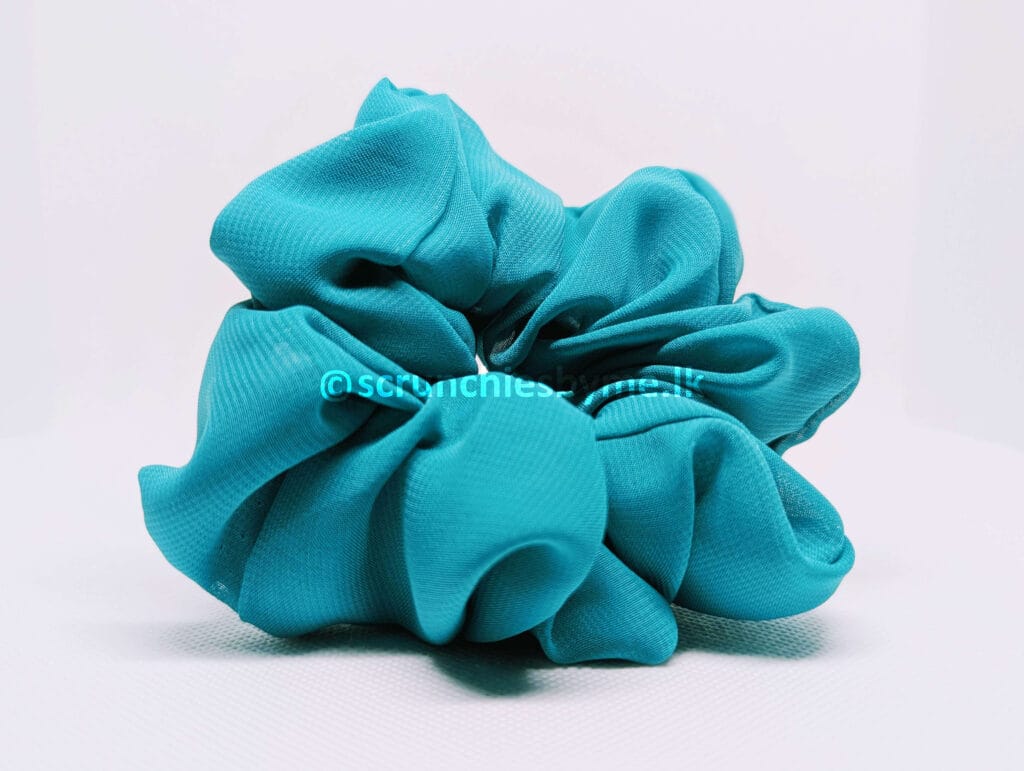 Caribbean Teal Scrunchie
