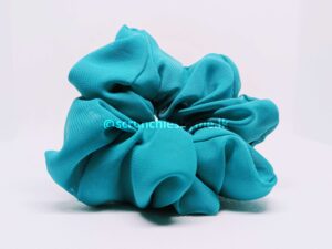Caribbean Teal Scrunchie