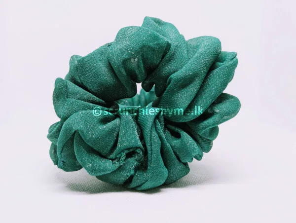 Emerald Glitz Scrunchie