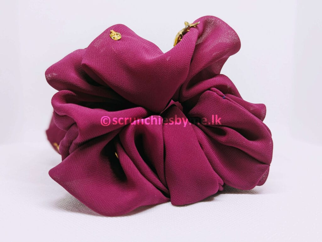 Plum Charm Scrunchie