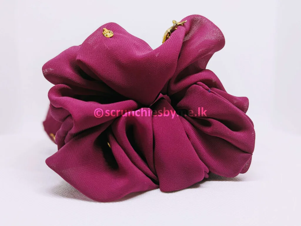 Plum Charm Scrunchie