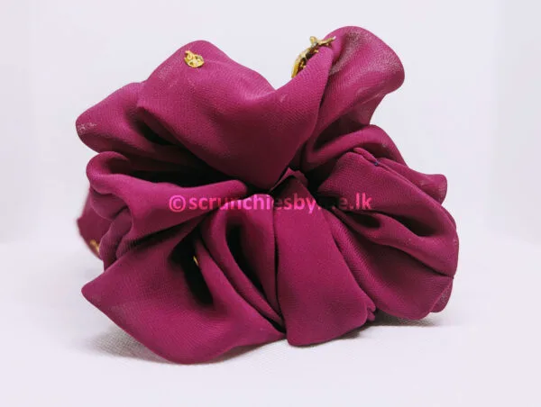 Plum Charm Scrunchie