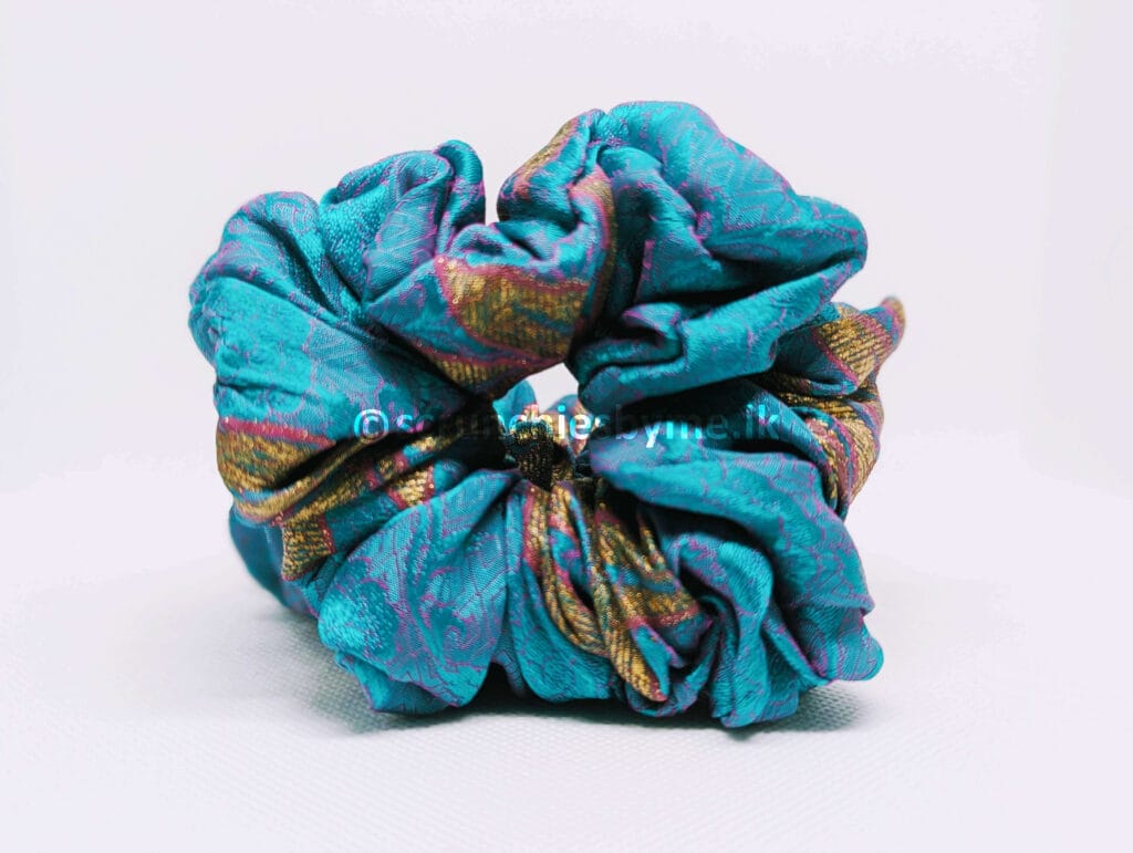 Teal Empress Scrunchie