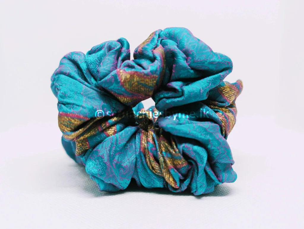 Teal Empress Scrunchie
