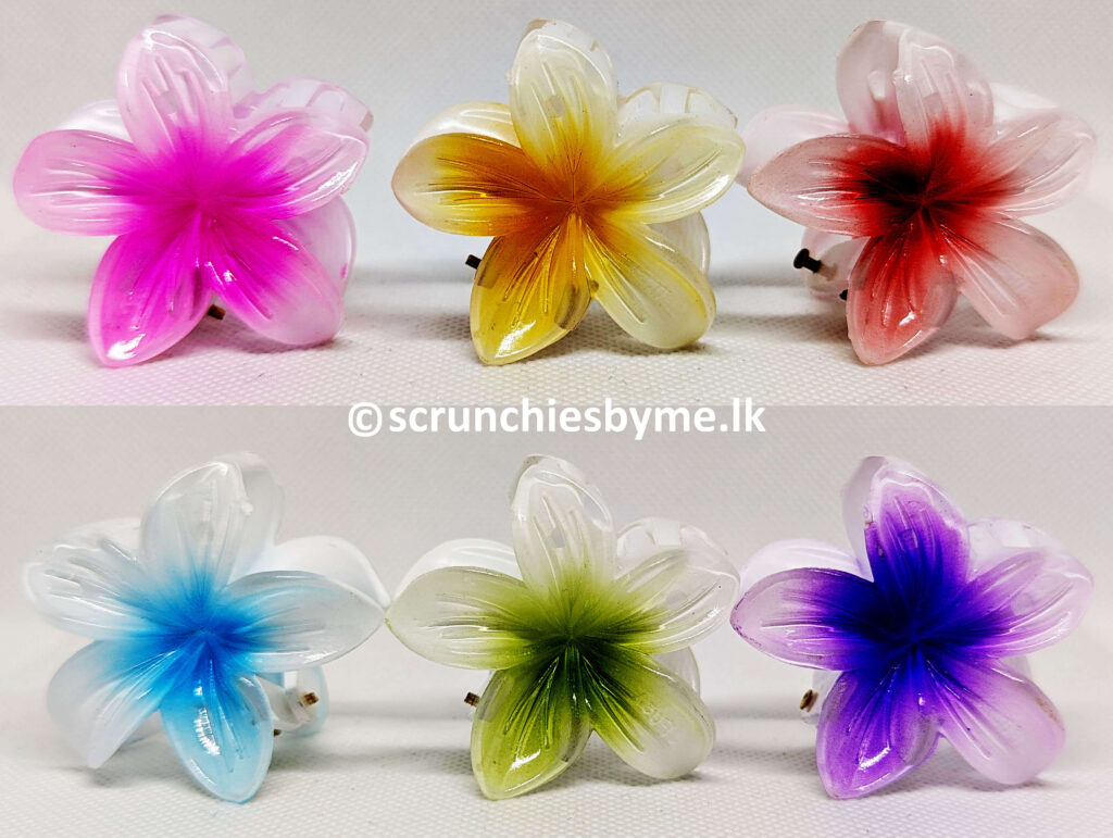 Plumeria Hair Clips